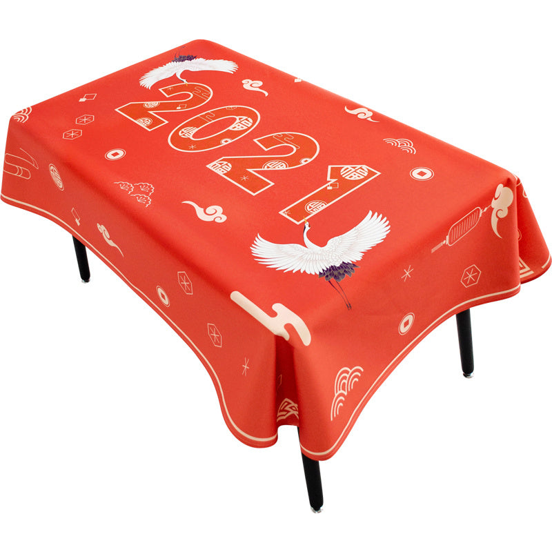 Chinese Style Red Table Cloth