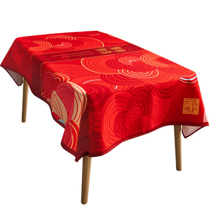 Chinese Style Red Table Cloth